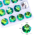 Crystal Multi -shape Pendants Shiny Single Hole Glass Beads For Jewelry Making Supplies Earring Necklace Jewelry Accessories Qme 10-12pcs