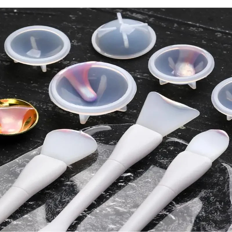 Wax Seal Silicone Wax Lacquer Epoxy Resin Mixing Cleaning Spoon Powder Dip Sealing Wax Making Tools Qme