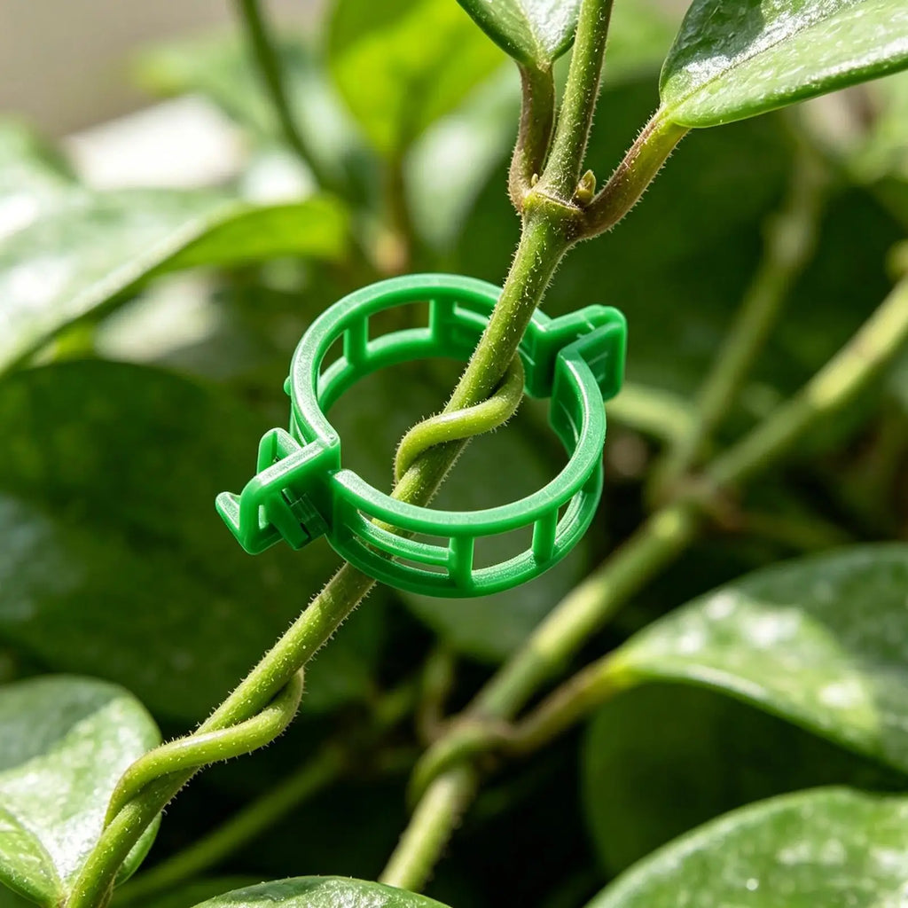 Tomato Plant Clips 100 Pieces Clamps Holder Support Secured Plant Clips for Vines for Garden Outdoor Indoor Gardening Balcony Qme