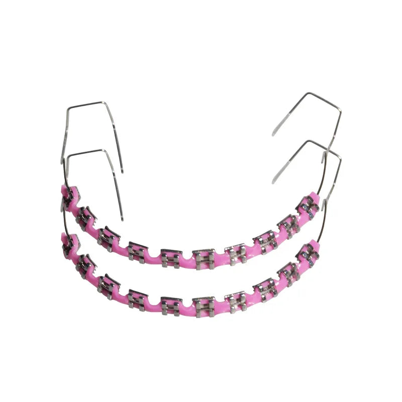Universal Orthodontic Brackets Invisible Orthodontic Aligners Fashion Braces Teeth Temporary Braces Orthodontics Dental Braces Qme Pink China Mainland
