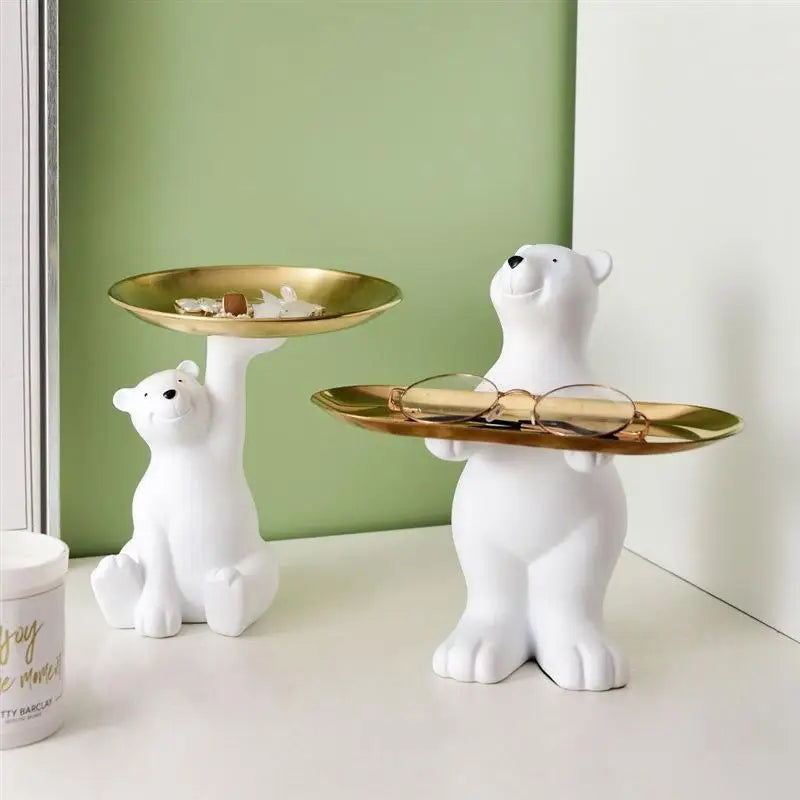Tray-creative Cosmetic Key Desktop Storage Tray Ornament Home Qme