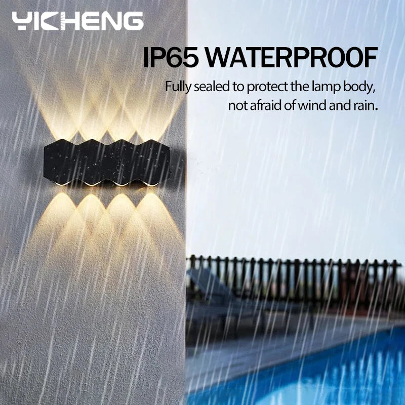 LED Wall Lamp Waterproof Outdoor Wall Light Porch/Garden/Bedroom Indoor Modern Nordic Sconce Luminaire 2 4 6W 8W 10W 12W 85-265V Qme