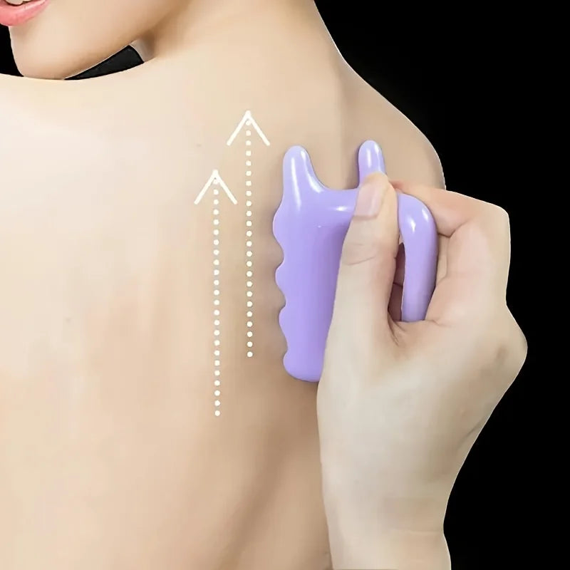 Handheld Face And Body Massager, Neck Shoulder Back Resin Massager, Guasha Tool, Relax Body Massager - Mother'S Day Gift Qme