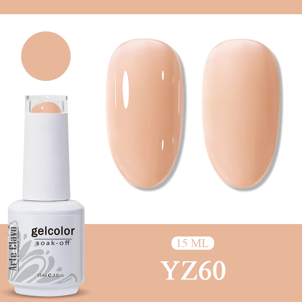 Arte Clavo Amber Gel Nail Polish Translucent Vintage Jelly Semi