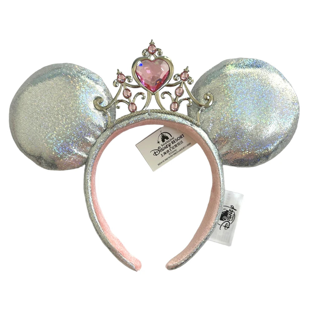 Mickey Mouse Headbands Shiny Crown Headband Glitter Princess Party Decoration Cosplay Hair Accessories Hairband for Women Adult Qme Headband 4