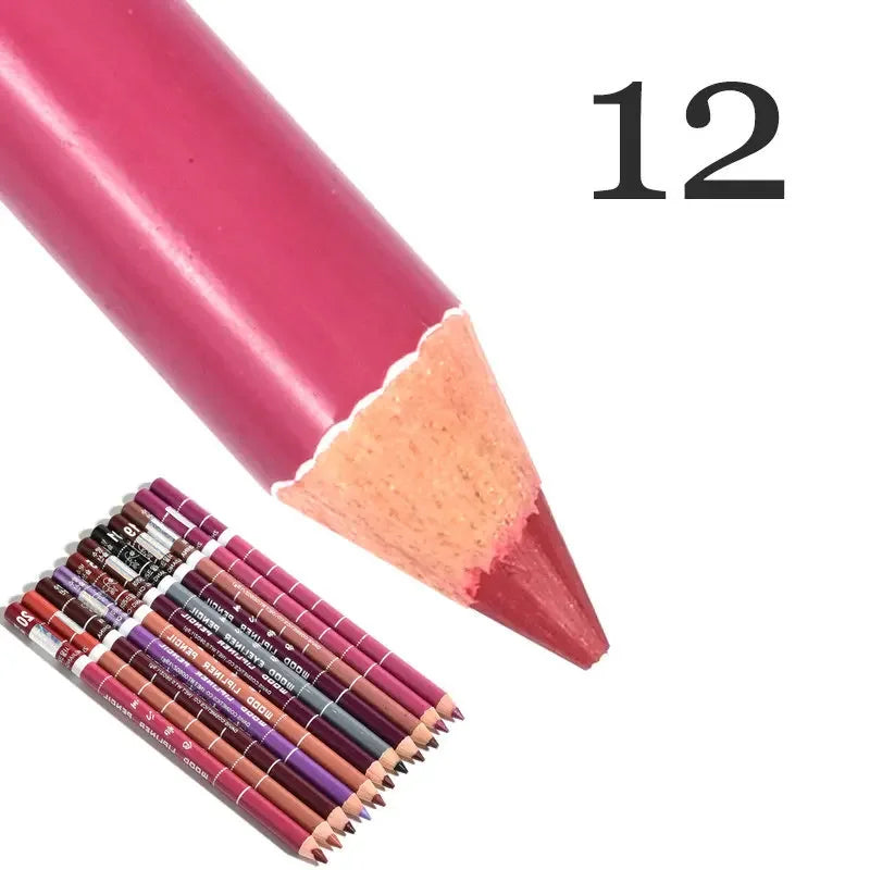 28-Colors Waterproof Lip Liner Matte Nuede Red Long Lasting Makeup