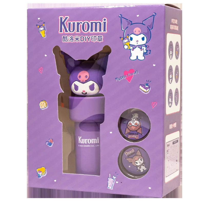Hello Kitty Kuromi Puzzle Birthday Toy Stamps Stickers Melody Cute Qme 1
