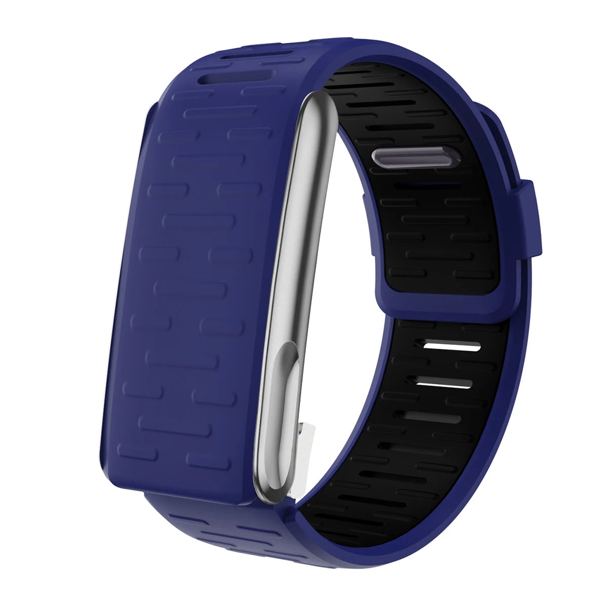 Silicone Sport Bands for Whoop5.0MG Strap Brecelet Adjustable Watch Strap Replacement Correa Breathable Straps for Whoop5.0 Band Qme Dark Blue-5.0MG