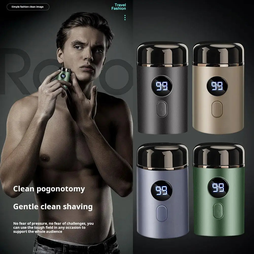 New Mini Portable Men's Electric Shaver Long Standby Car Mounted Wash-free Charging Shaving Razor For Men Qme