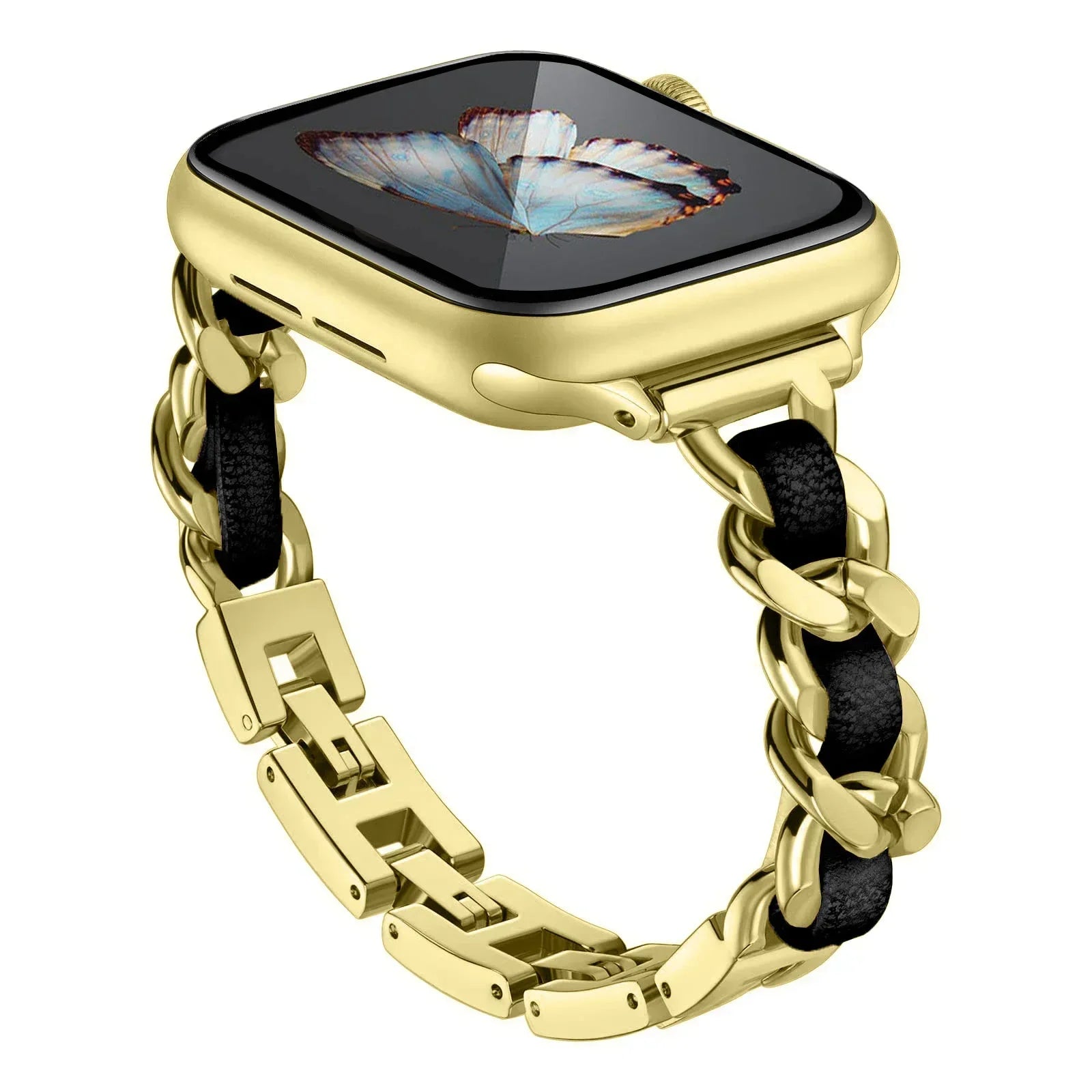 Stainless Steel Strap for Apple Watch Band 49mm 38mm 42mm 40mm 44mm Metal Bracelet iWatch Series 8 7 6 SE 5 4 3 2 1 ultra Strap Qme GB 38 40 41mm