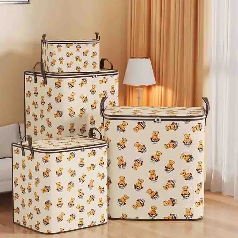 Home Large Capacity Waterproof Moisture-Proof Quilt Clothes Portable Storage Bag Moving Packing Sack for Home Durable Foldable Qme