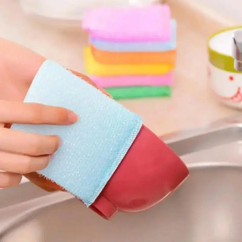 4Pcs Dishwashing Sponges Thick Durable Sponge Cleaning Wipes Kitchen Cleaning Scouring Pads Kitchenware Cleaning Sponge Blocks Qme