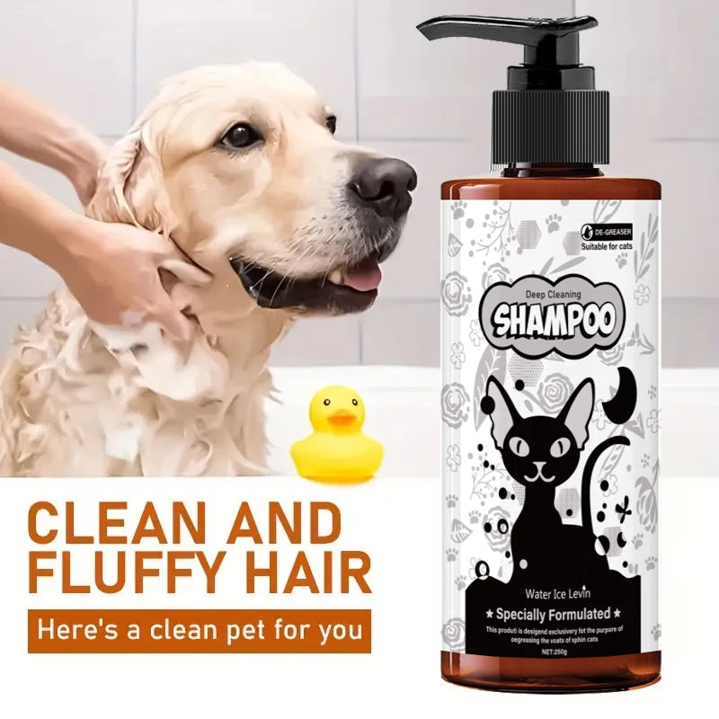 Pet Shampoo, Hair Care and Shower Gel - Gentle Cleansing, Soothing Care for Cats and Dogs, Suitable for All Dog Breeds, a Must-Have for Pet Care Qme