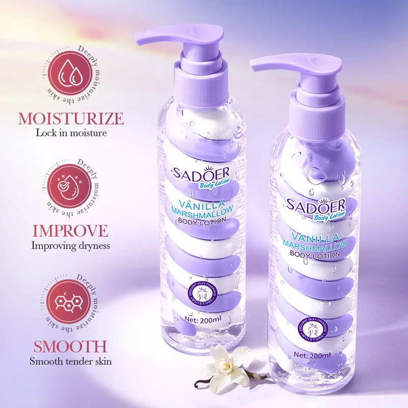 Vanilla Marshmallow Body Lotion Smooths Refines Skin Improves Dryness Qme