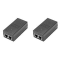 2PCS CCTV Security 24V 0.5A 15.4W POE Adapter Injector Ethernet power for POE CCTV IP Camera Phone Power Supplies Qme 2Pcs