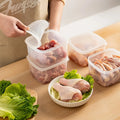 1 Refrigerator Storage Box Frozen Preservation Lid Sealed Refrigerated Qme Clear