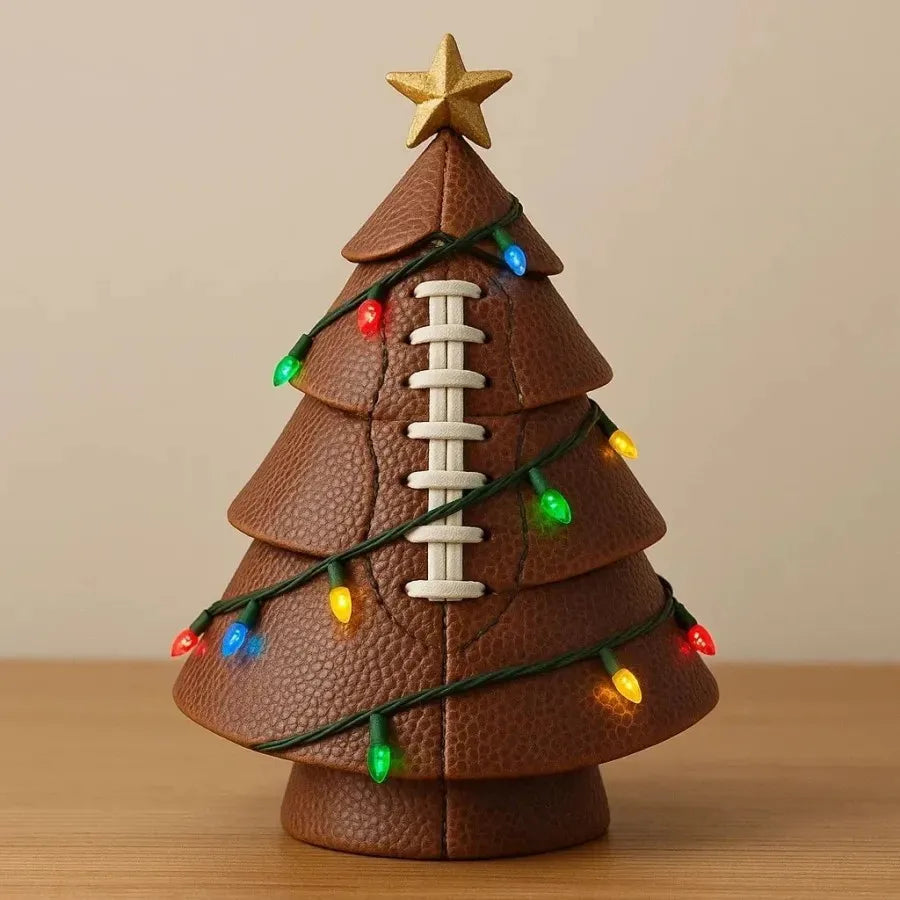 Unique Football Basketball Theme Resin Crafted Christmas Tree Ornament for Indoor Decorations Christmas Tabletop Decoration Qme