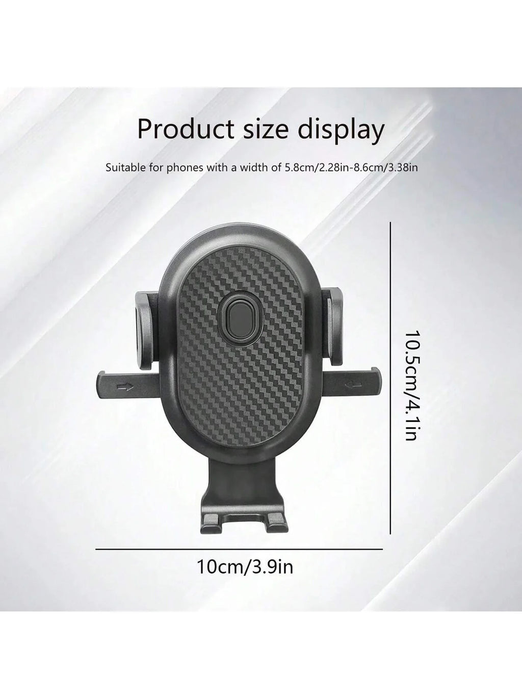 1 Hook-type Car Phone Holder Air Vent Multifunctional Universal Qme black