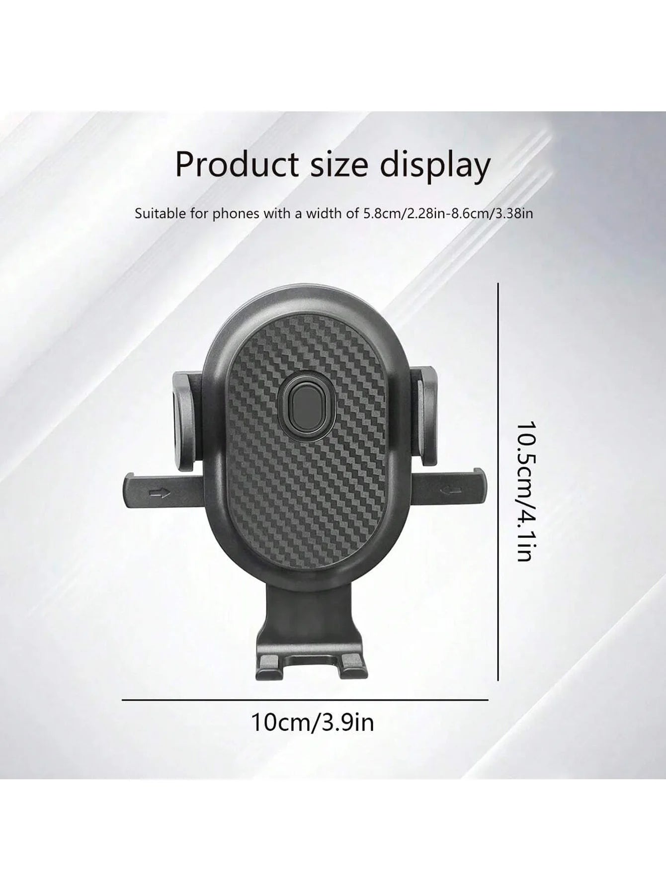 1 Hook-type Car Phone Holder Air Vent Multifunctional Universal Qme black