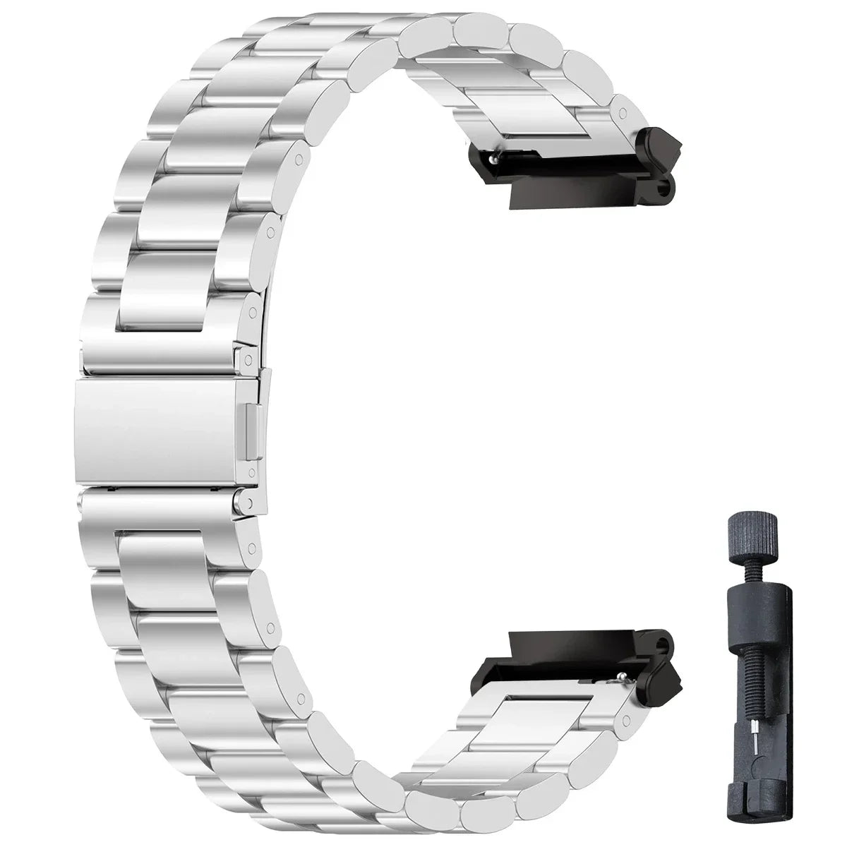 Stainless Steel Band for Amazfit T-rex 2 3 Ultra Watch Strap Metal for Amazfit Trex Pro T Rex Tyrannosaurus Smartwatch Bracelet Qme Silver T-Rex 3
