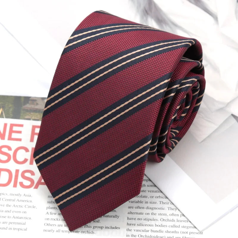 Fashion JK Striped Necktie Year Preppy Tie Graduation Campus Events Qme e