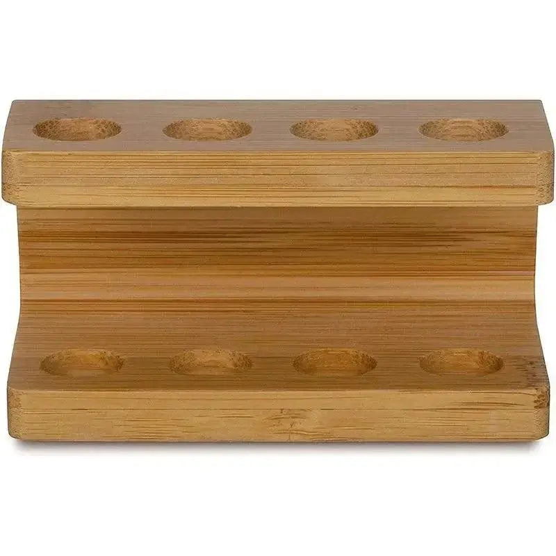 Mini Multi-slots Bamboo Stand Toothbrush Head Space Saving Bathroom Qme