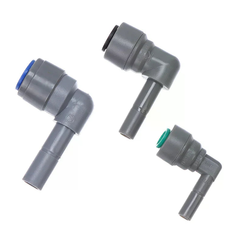 6.35MM 8MM 9.5MM Male To Female Elbow Plastic Quick Connect Pipe Hose Connector Push-in Fittings Joint Qme