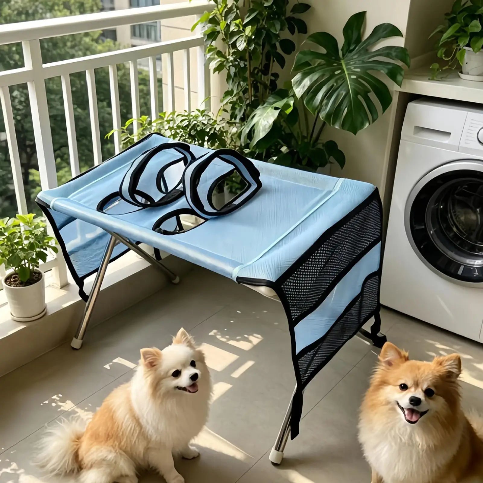 Dog Hammock For Grooming 30lbs Weight Capacity Cat Clipping Table Harness Dog Anti-Scratch Clipping Hammock For Home Indoor Qme