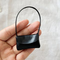 PU Leather Purse Accessories 15- Doll Handbag Lady Bag Dollhouse Qme Black