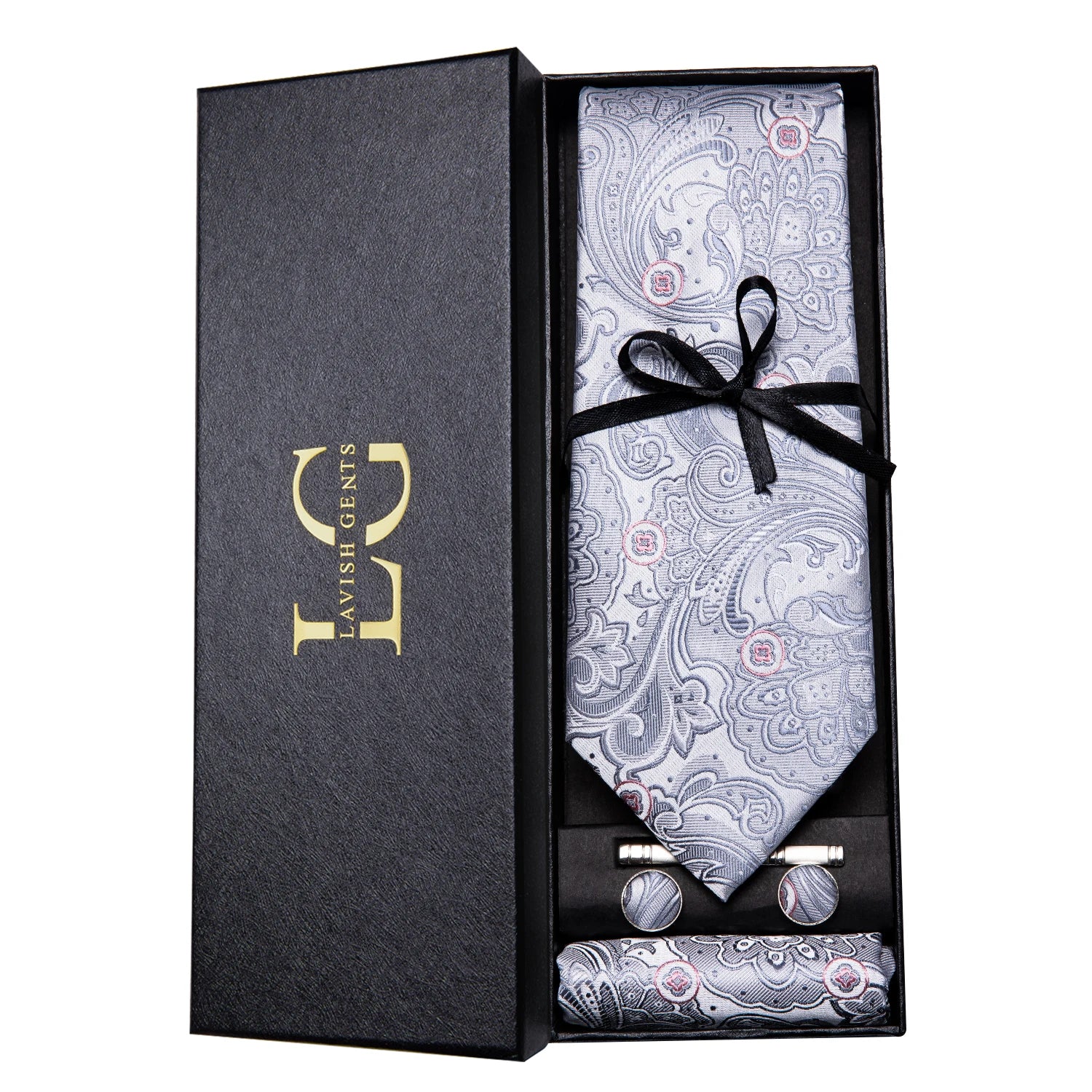 Hi-tie Luxury Box Classic Paisley Teal Green Necktie Gentle Men's Tie Qme N-3246-SMT-02