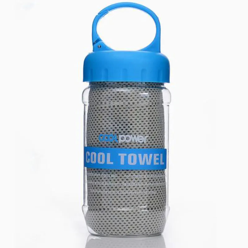 Ice Cool Neck Towel Cooling Soft Breathable Polyester Fabric Yoga Qme C