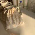 DIY Drawstring Bag Travel Dust Proof Handbags Woman Jewelry Cosmetic Qme one size