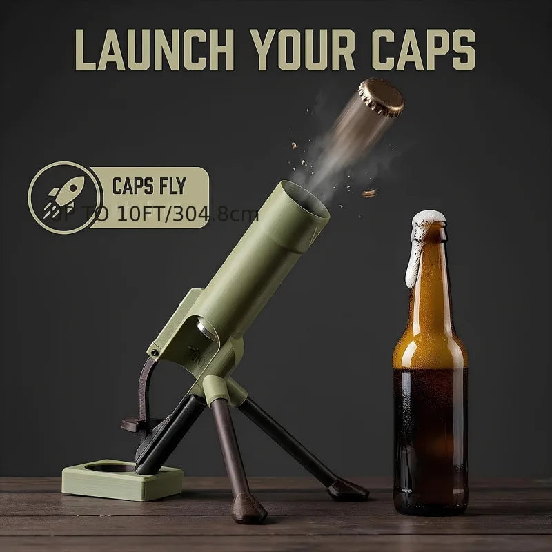 Portable Mortar Beer Opener Camping Outdoor Adventures Sturdy Manual Qme 330ML