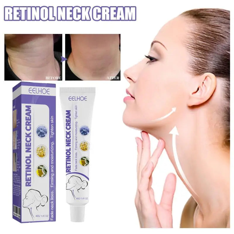 Neck Tightening Retinol Cream Deep Hydration Wrinkle Smoothing Daily Qme Default Title