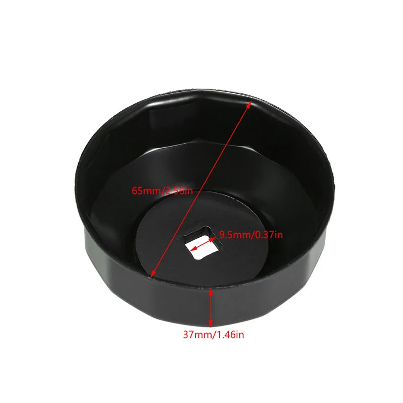 14 Flutes Oil Filter Cap Wrench Socket Accessories Remoal Tool K75 Qme