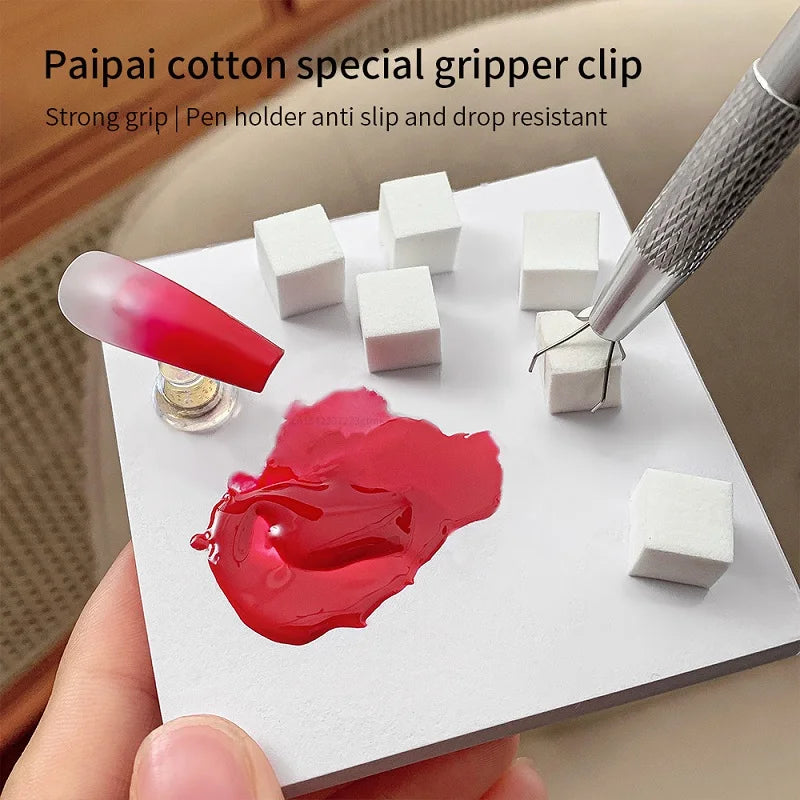 Square Nail Art Sponge Gradient Brushes Gel Polish Design Grab Pen Qme
