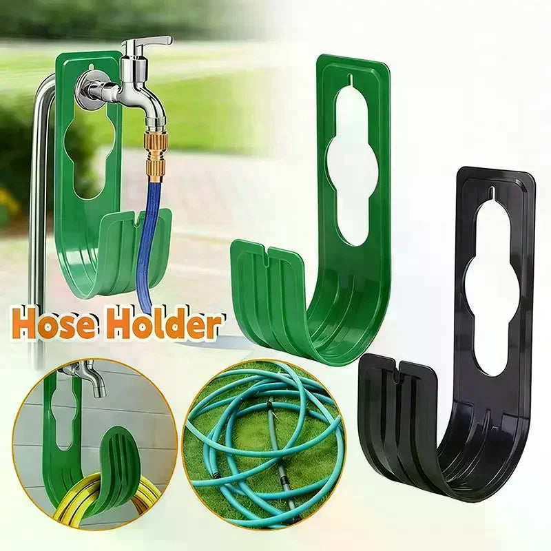 Water Pipe Storage Hooks Heavy-duty Watering Hose Rack Outdoor Wall Mounted Garden Hose Holder Racks Qme