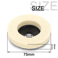 50mm/75mm Wool Polishing Wheel Polishing Pads Angle Grinder Wheel Felt Polishing Disc for Metal Marble Glass Ceramic 1PC Qme 3inch