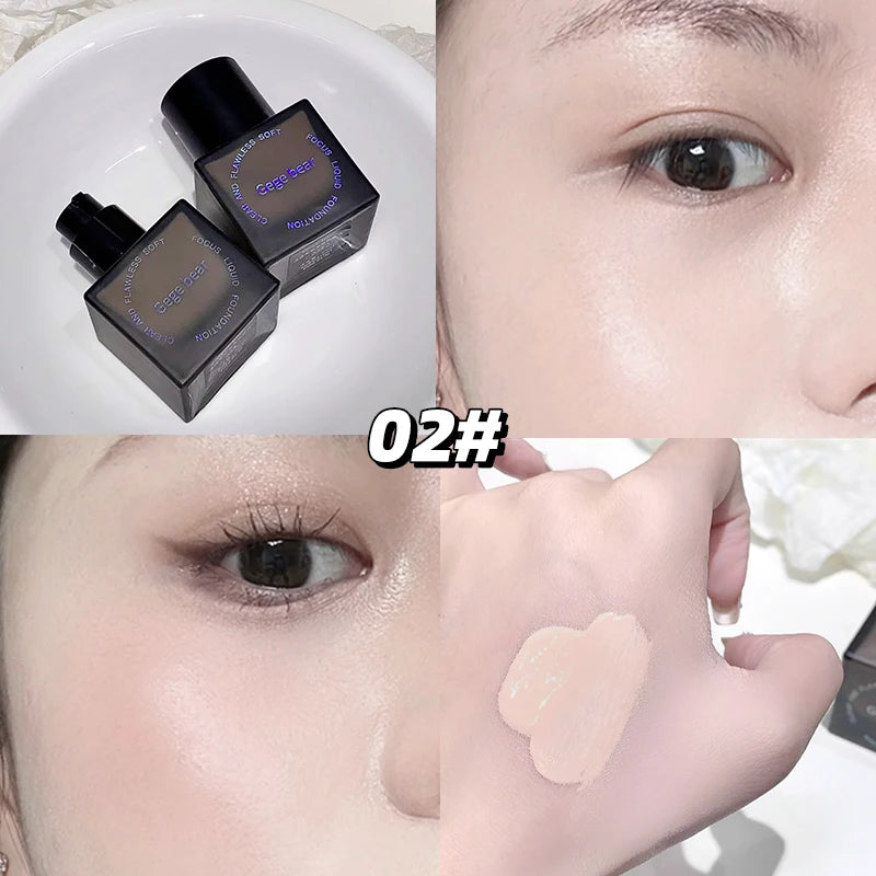 Gege Bear Clear Flawless Foundation Natural Hydrating Long-lasting Qme GX1385-2