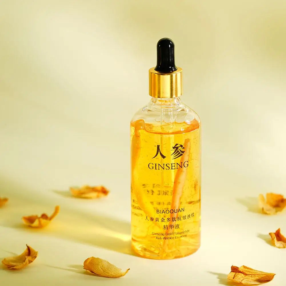 100mlGold Ginseng Face Essence Polypeptide Lightening Skin Qme