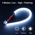 73cm Flexible LED Flashlight Stick Rechargeable Work Light Professional Mechanic Tool for Car Repair Engine Bay Inspection Lamp Qme White