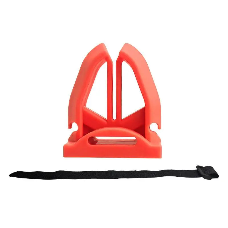 1 Portable Silicone Fishing Rod Holder Various Pole Fastener Binding Qme 1Pc Orange