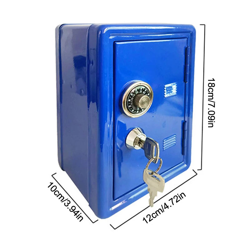 Piggy Bank Combination Lock Key Frcctre Kids Safe Money Box Coin Tray Qme