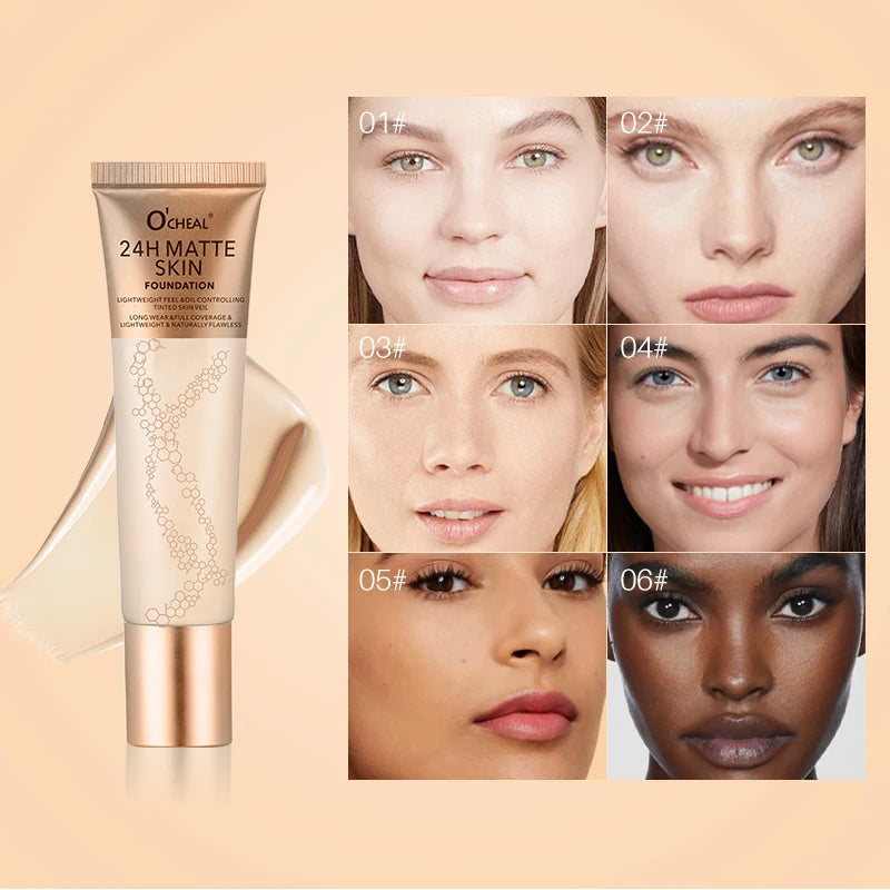Natural Liquid Foundation Waterproof Sweat Proof Durable Makeup Qme
