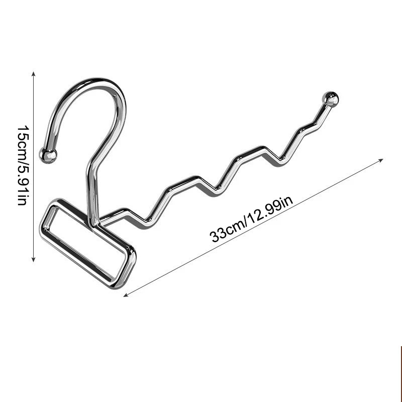 Foldable Clothes Hanger Travel Hotel Wardrobe Drawer Door Mounted Qme Normal Silver