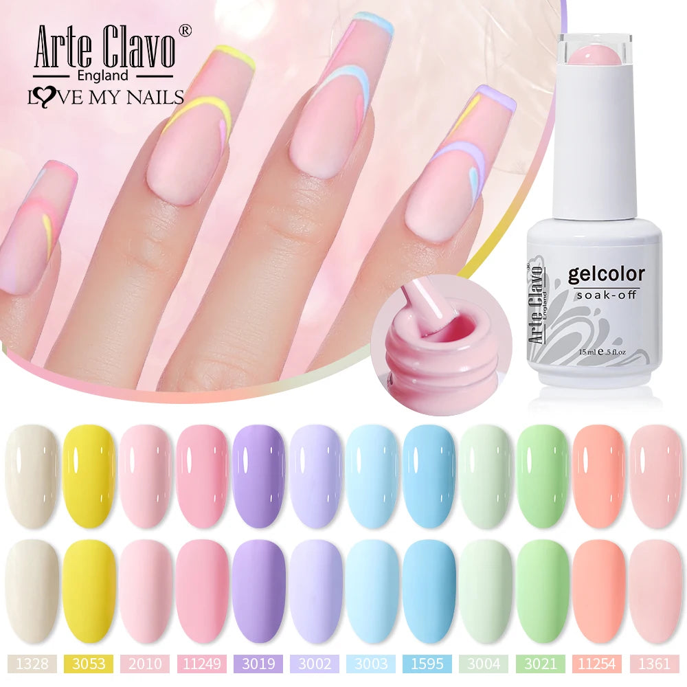 Arte Clavo Gel Polish Nail Supplies Professionals Art Semi Permanent Qme