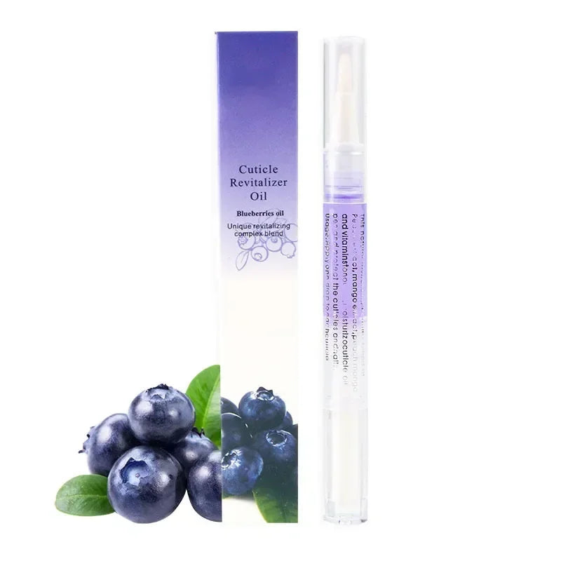 Nail Nutrition Oil Pen Prevent Agnail Nail Polish Anti-barb Nail Edge Oil Nail Treatment Cuticle Revitalizer Oil Nail Care Tools Qme Blueberry-1Pc