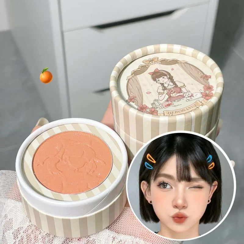 HERORANGE Sweet Wild Pleasing Face Relief Blush Whitening Powdery Qme