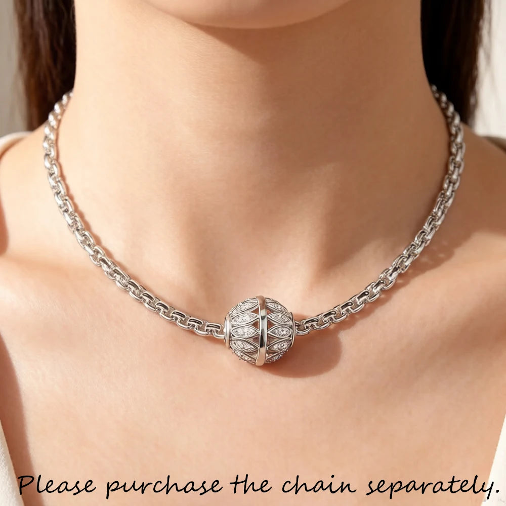 Bead Leaves 925 Sterling Silver Romantic Gift For Women Europe Feminine Karma Charms Jewelry Accessories Qme