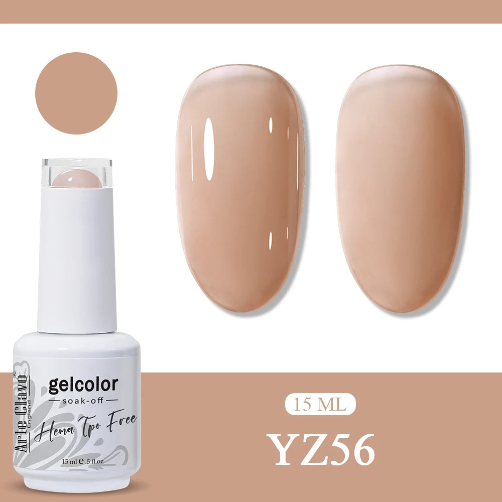 Arte Clavo Blossoming Gel Polish Nail Art Transparent Watercolor Qme YZ56